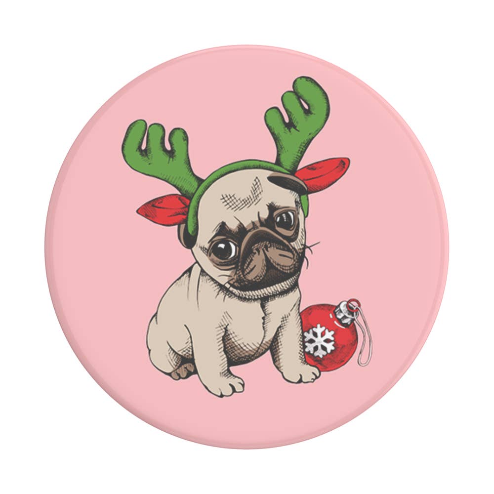 PopSockets Phone Grip - Holiday Pug