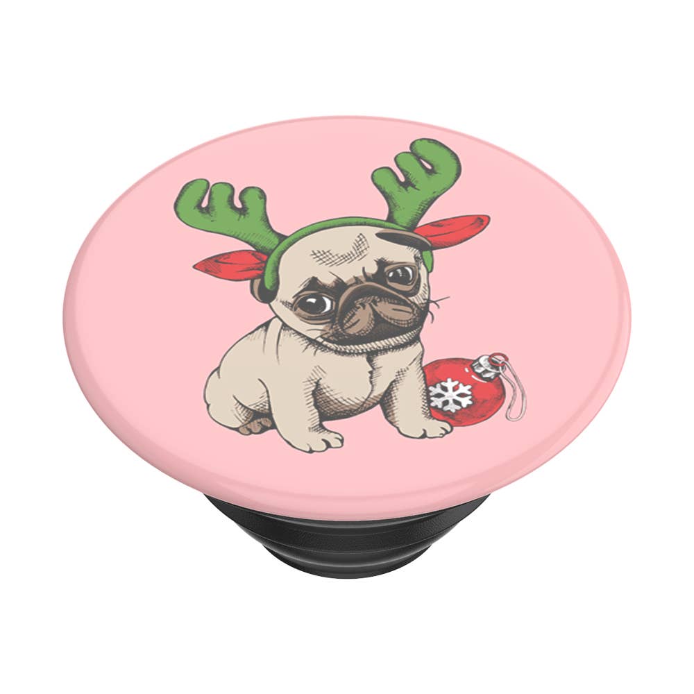PopSockets Phone Grip - Holiday Pug