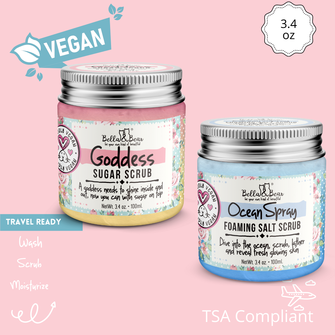 Goddess Sugar Scrub, Body Scrub Mini | Stocking Stuffer