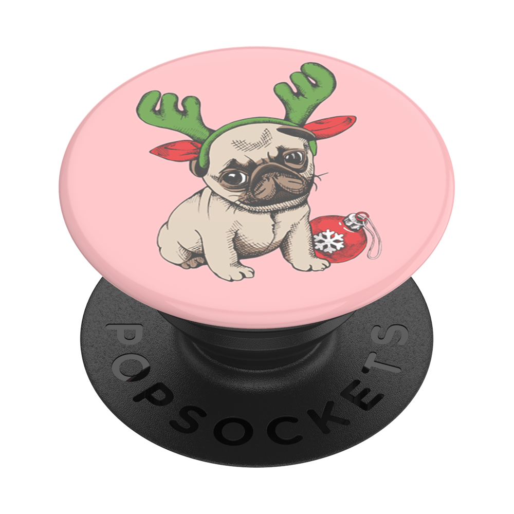 PopSockets Phone Grip - Holiday Pug