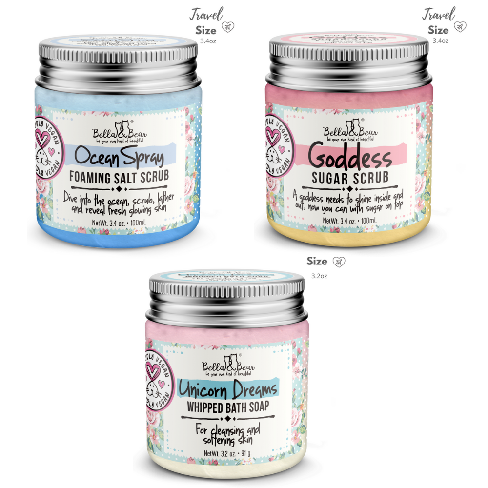 Goddess Sugar Scrub, Body Scrub Mini | Stocking Stuffer