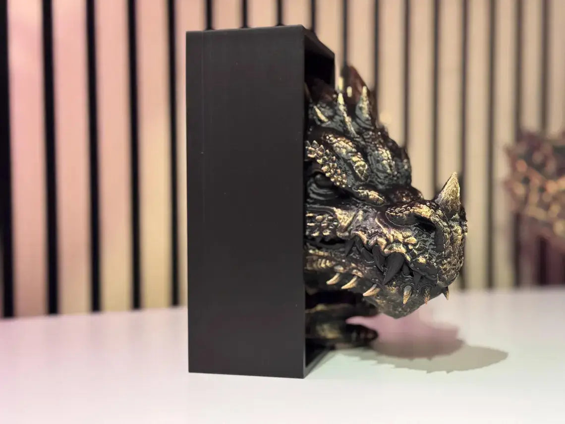 Fantasy Dragon Book Nook & Bookend | Dragon-Inspired Décor