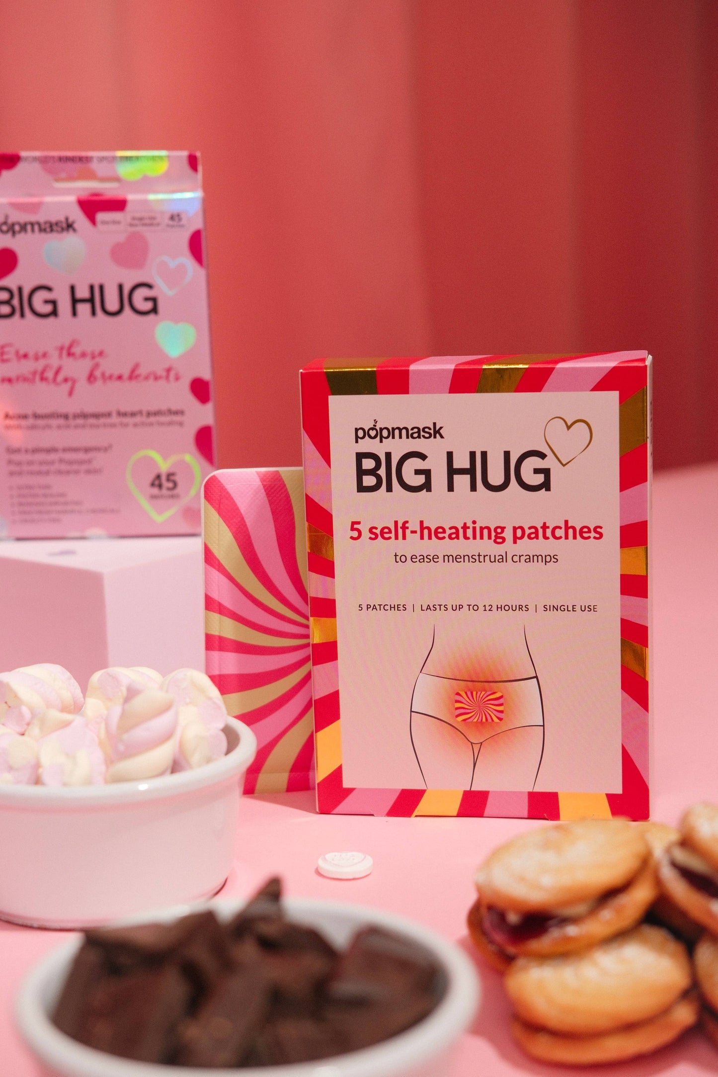 Big Hug Self Heating Menstrual Cramp Relief Patches- 5 Pack