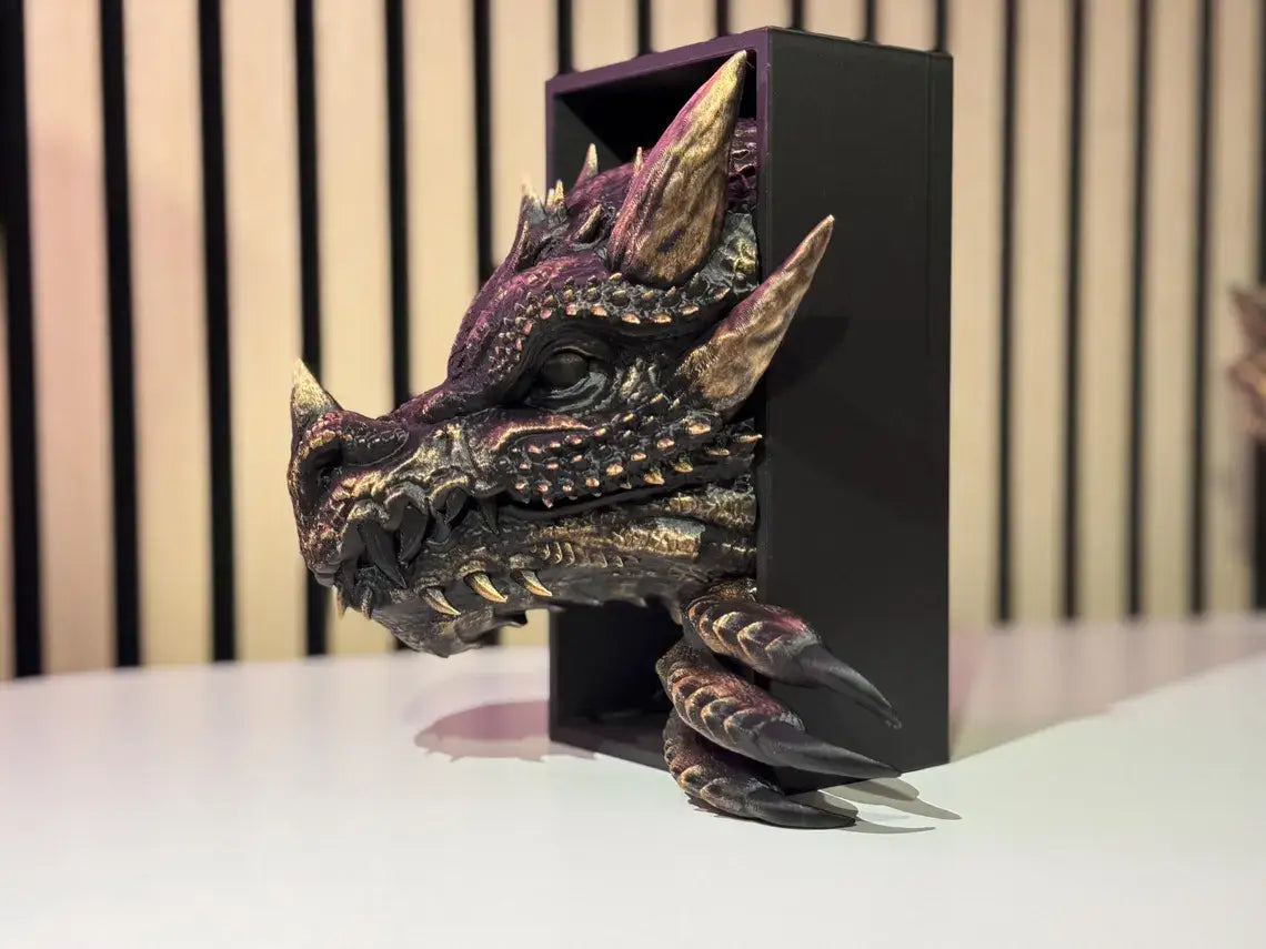 Fantasy Dragon Book Nook & Bookend | Dragon-Inspired Décor