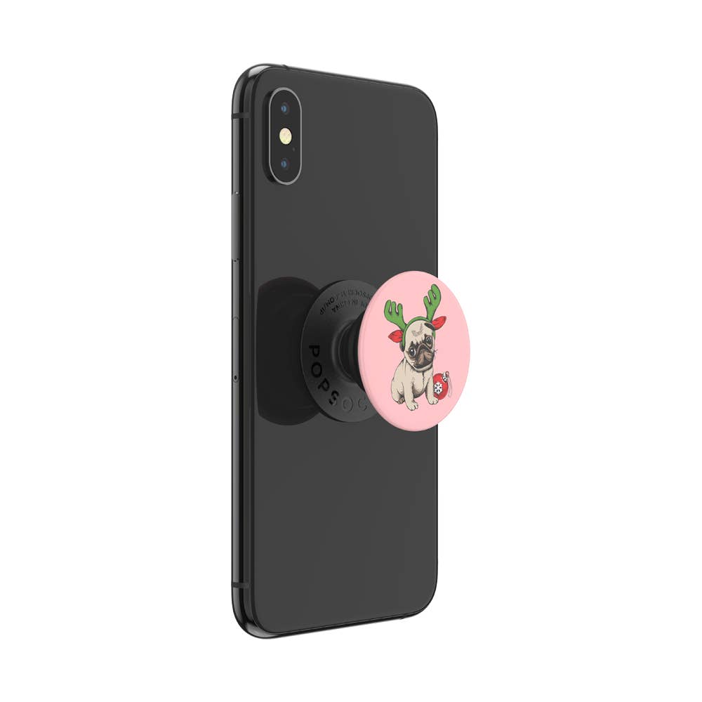 PopSockets Phone Grip - Holiday Pug