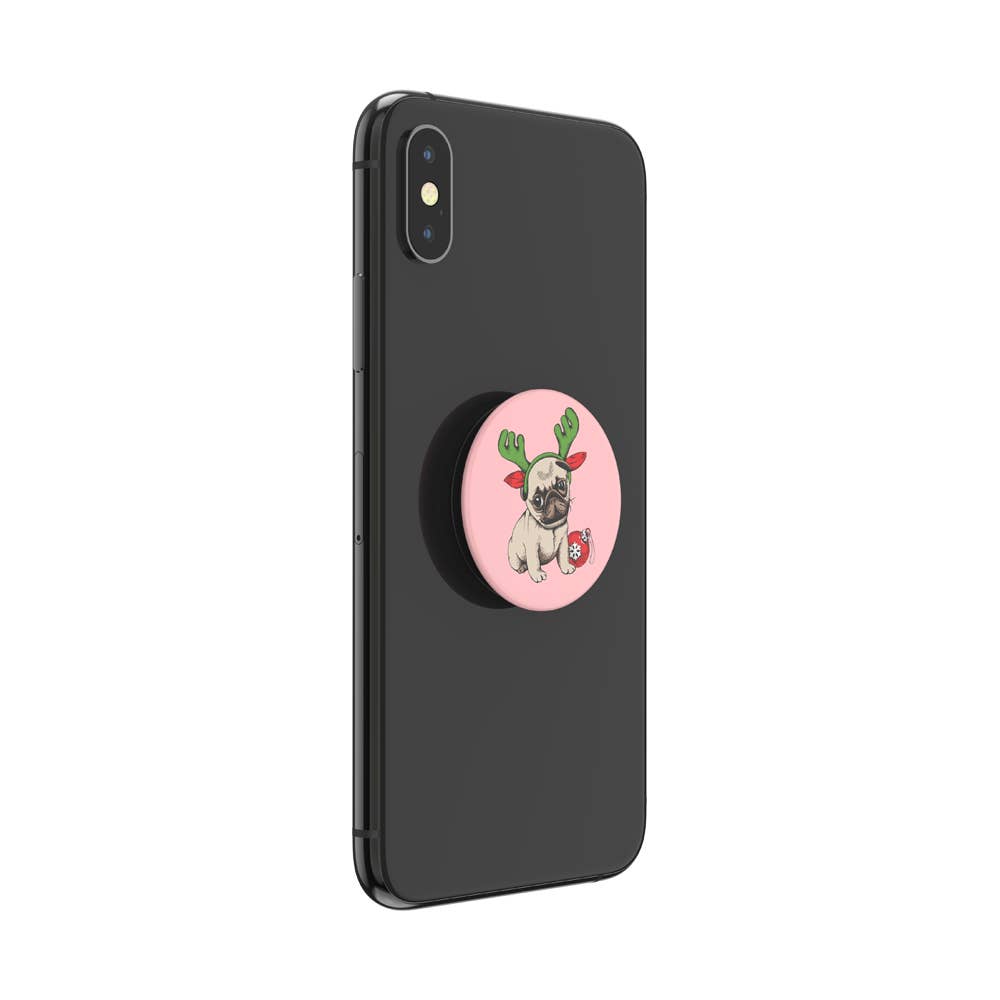 PopSockets Phone Grip - Holiday Pug