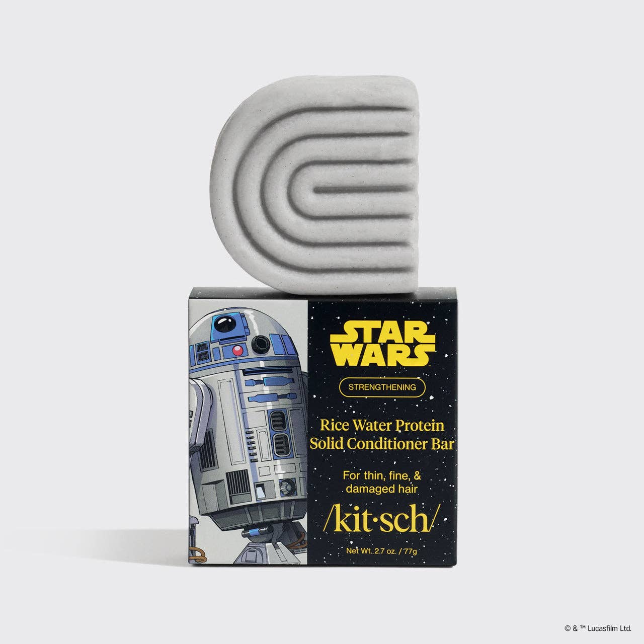 Star Wars™ & Kitsch Rice Water Protein Strengthening Solid Conditioner - R2-D2