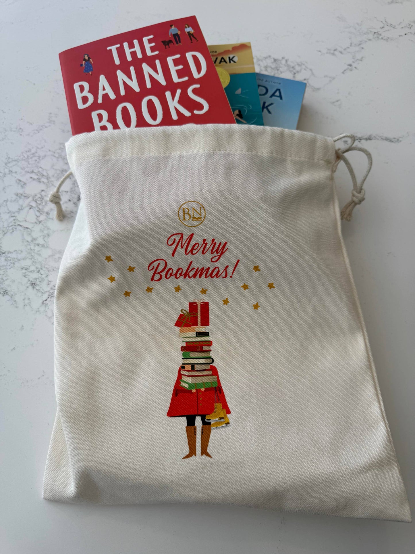 Merry Bookmas Canvas Bag