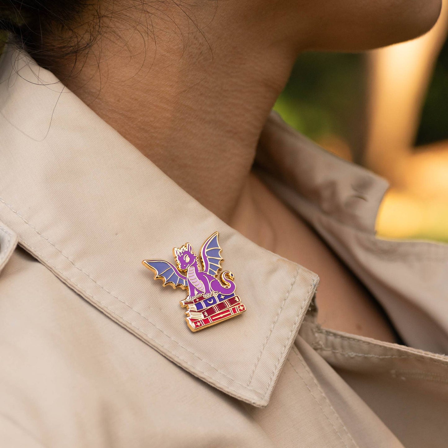 Dragon Fantasy Book Pin, Bookish Gifts, Fantasy Gifts