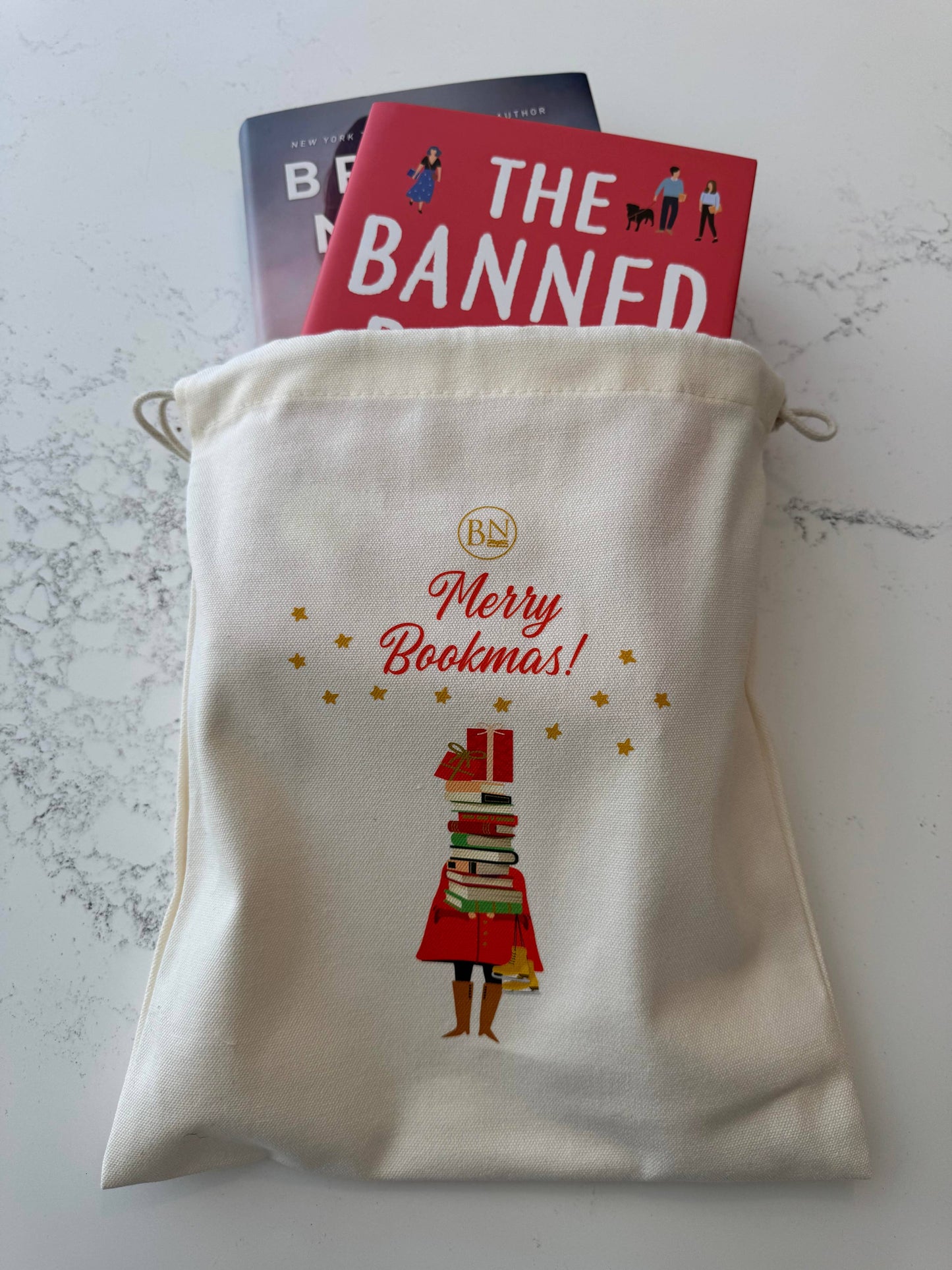 Merry Bookmas Canvas Bag