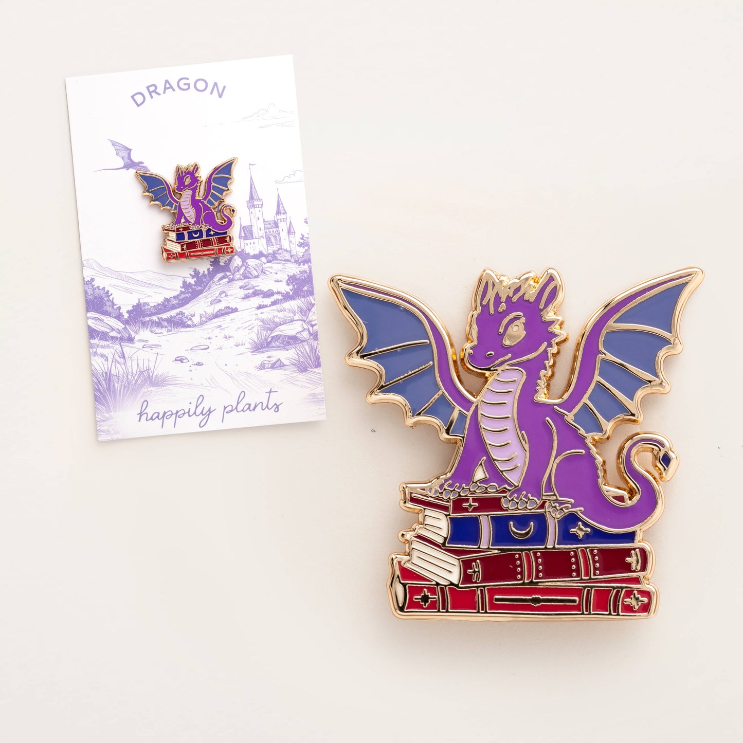 Dragon Fantasy Book Pin, Bookish Gifts, Fantasy Gifts