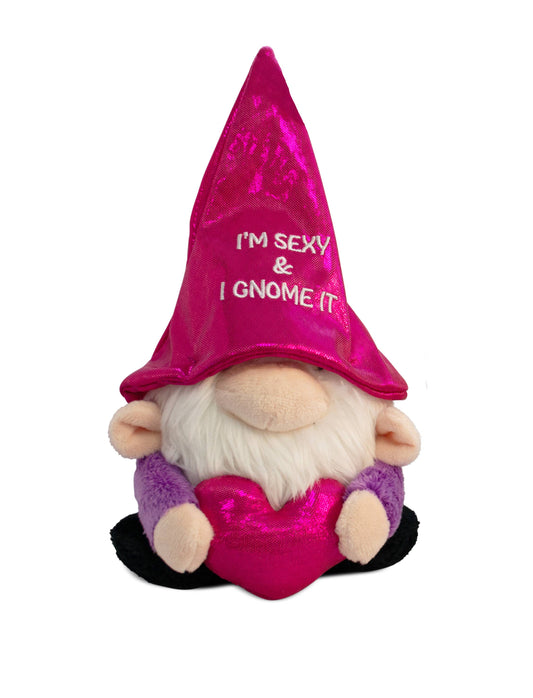 Gnome Plush  Sexy I Gnome It  Soft Toy Funny Cute Gift