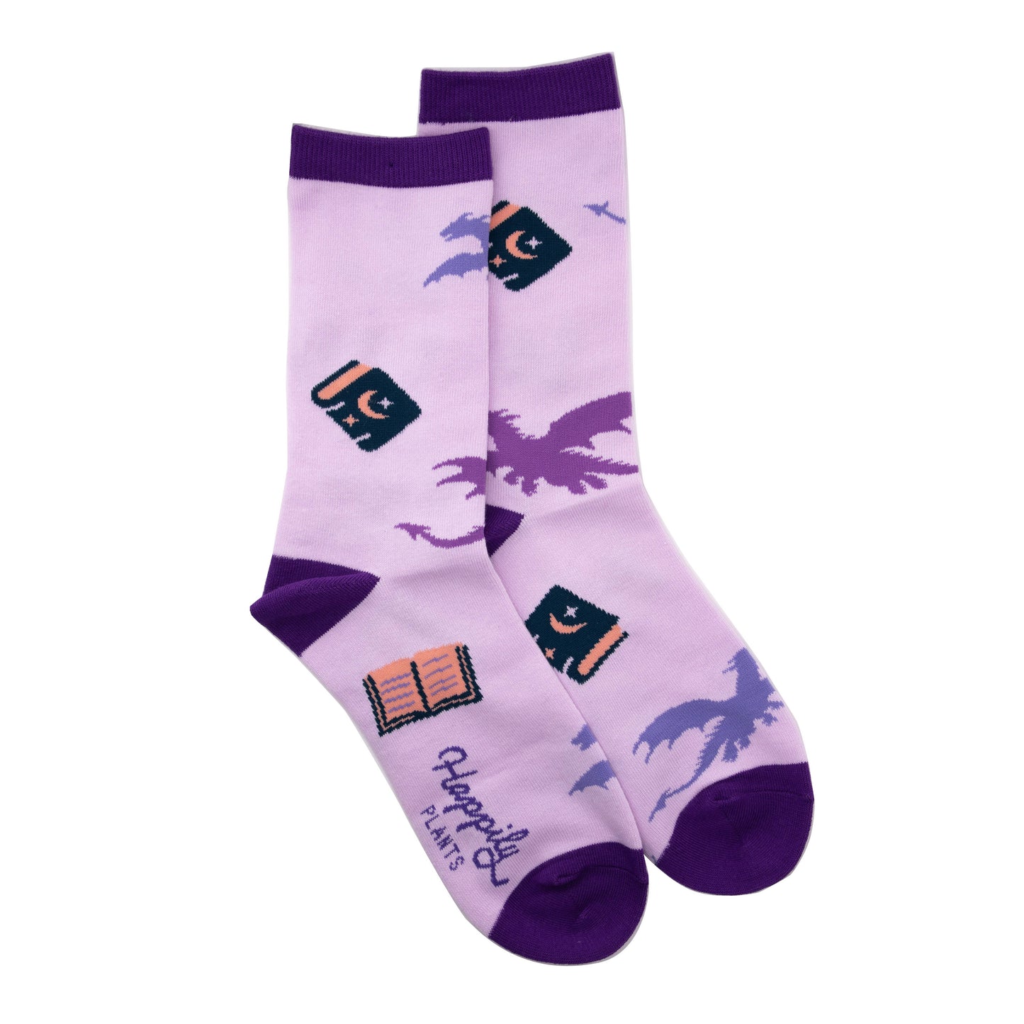 Fantasy Dragon Books Socks - Cotton Blend Unisex