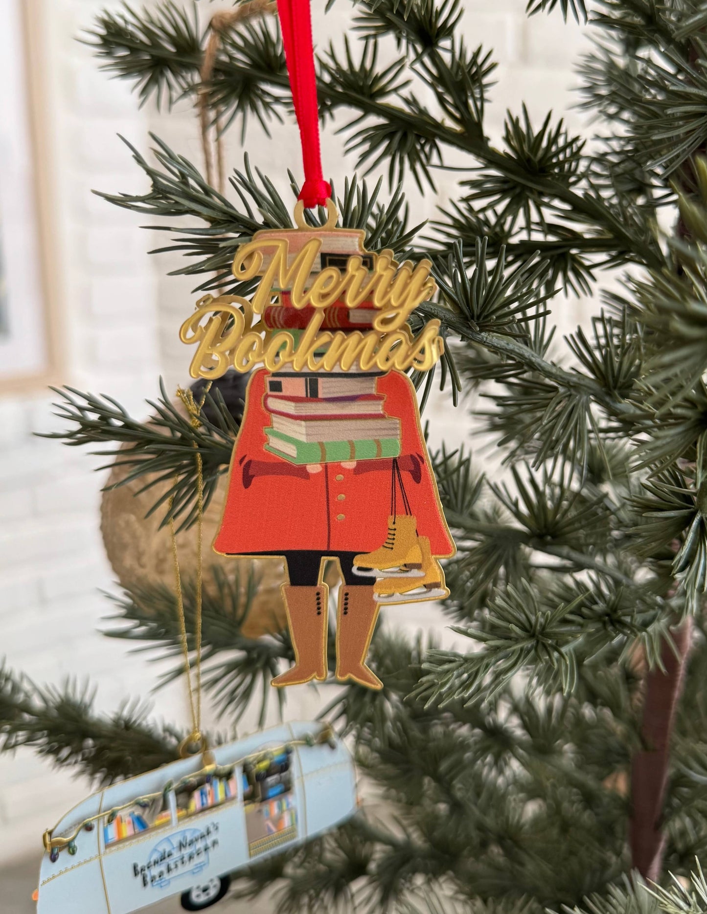 Merry Bookmas Ornament