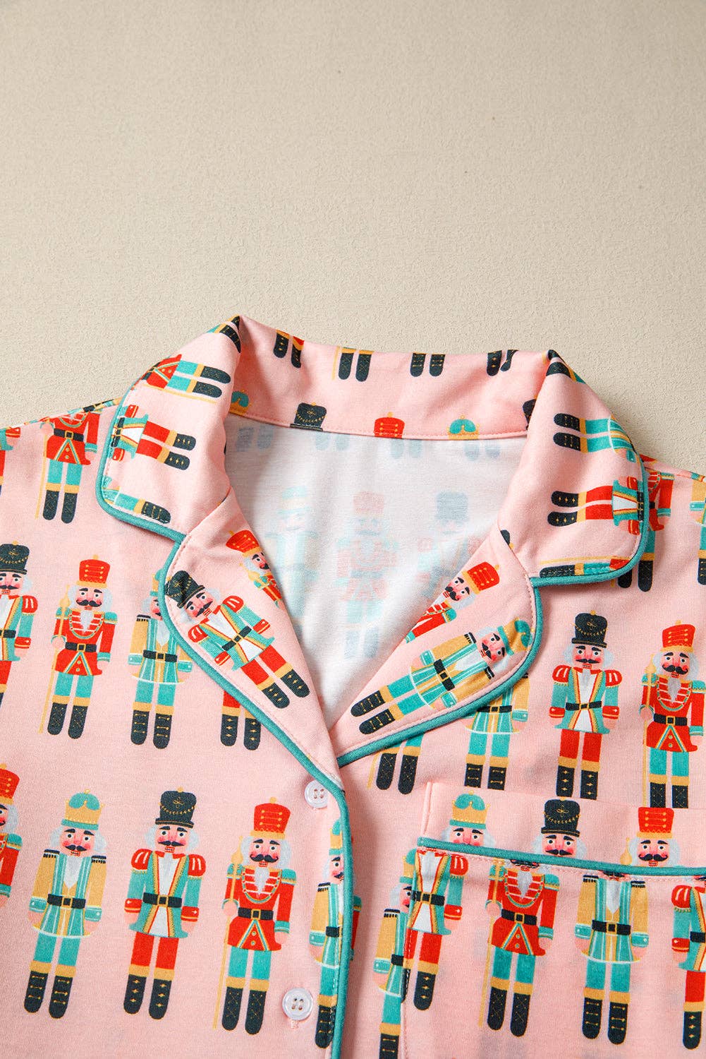 Nutcracker Top and Shorts Christmas Pajama Set