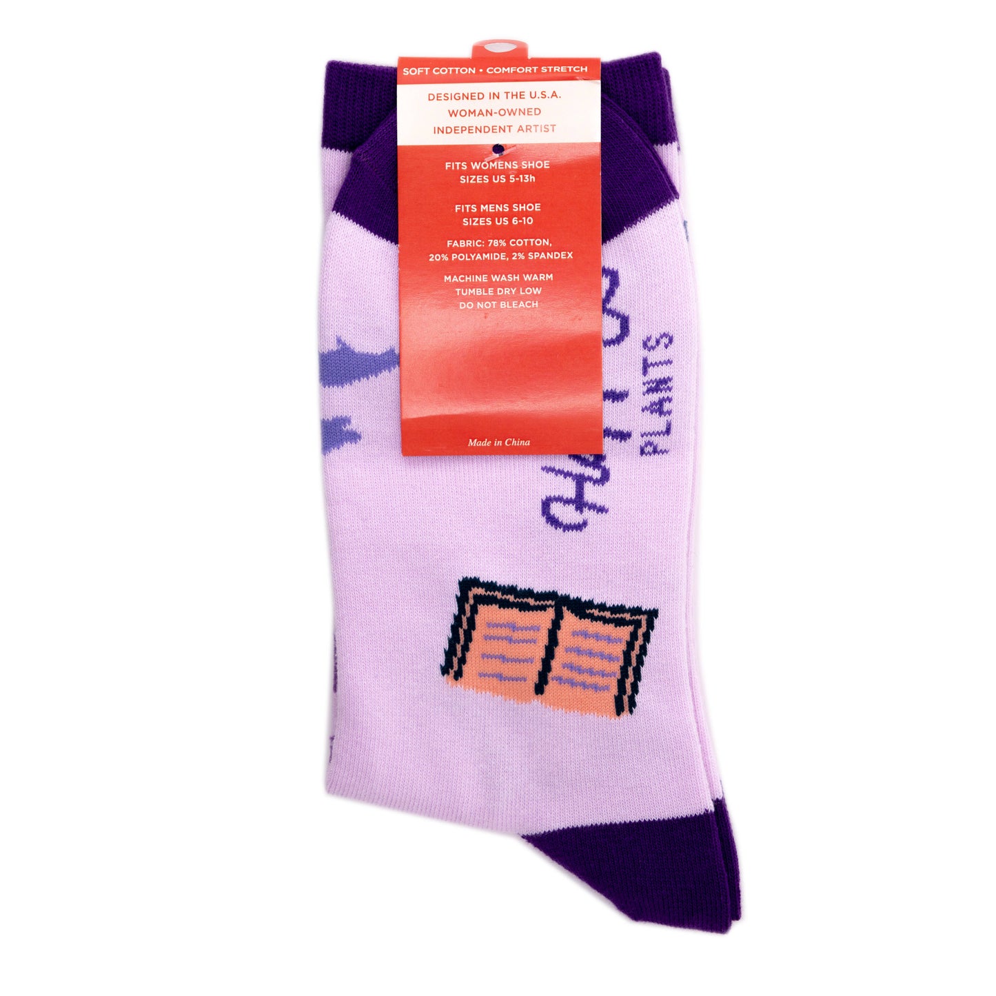 Fantasy Dragon Books Socks - Cotton Blend Unisex